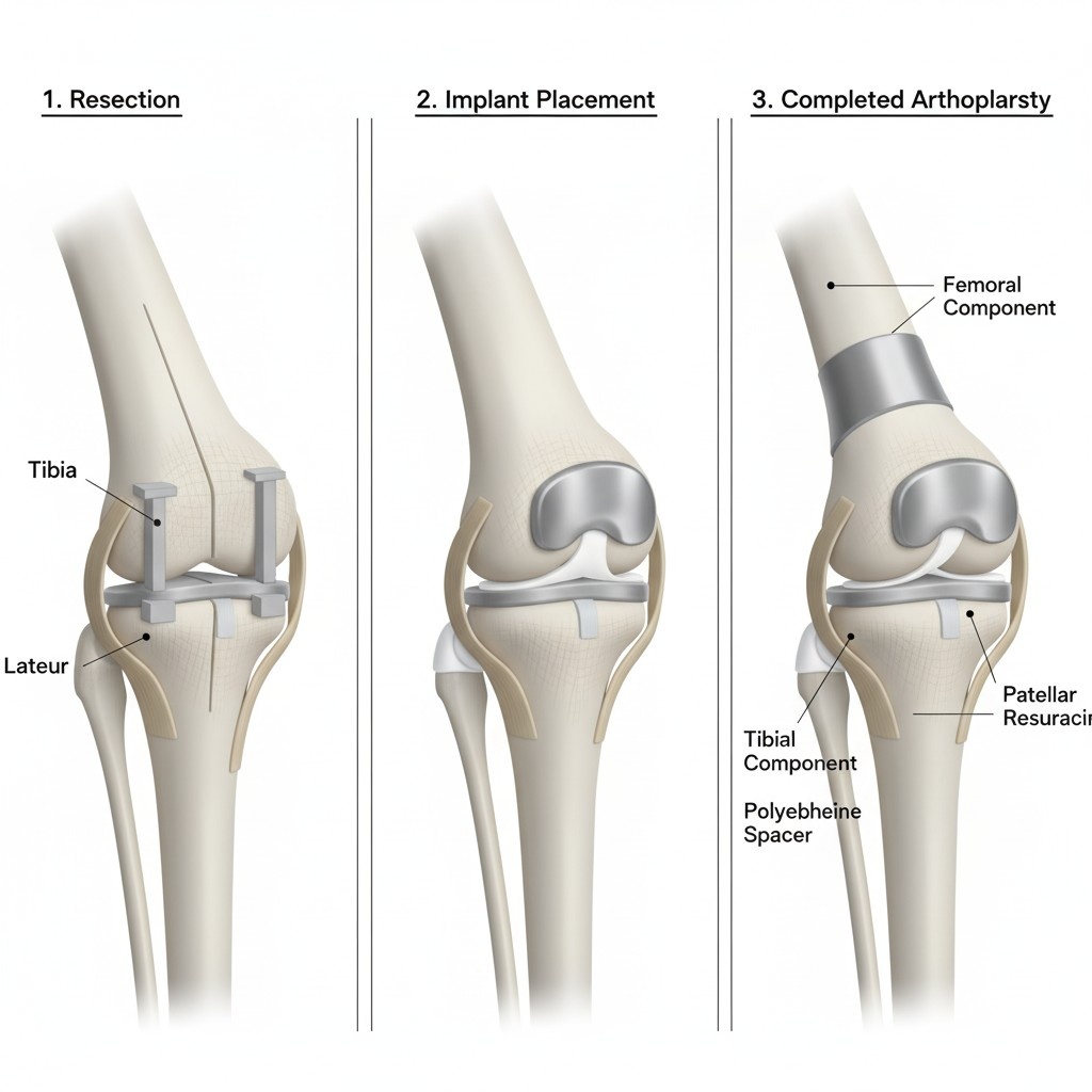 knee replacement surgery Dubai, total knee replacement surgery, partial knee replacement surgery