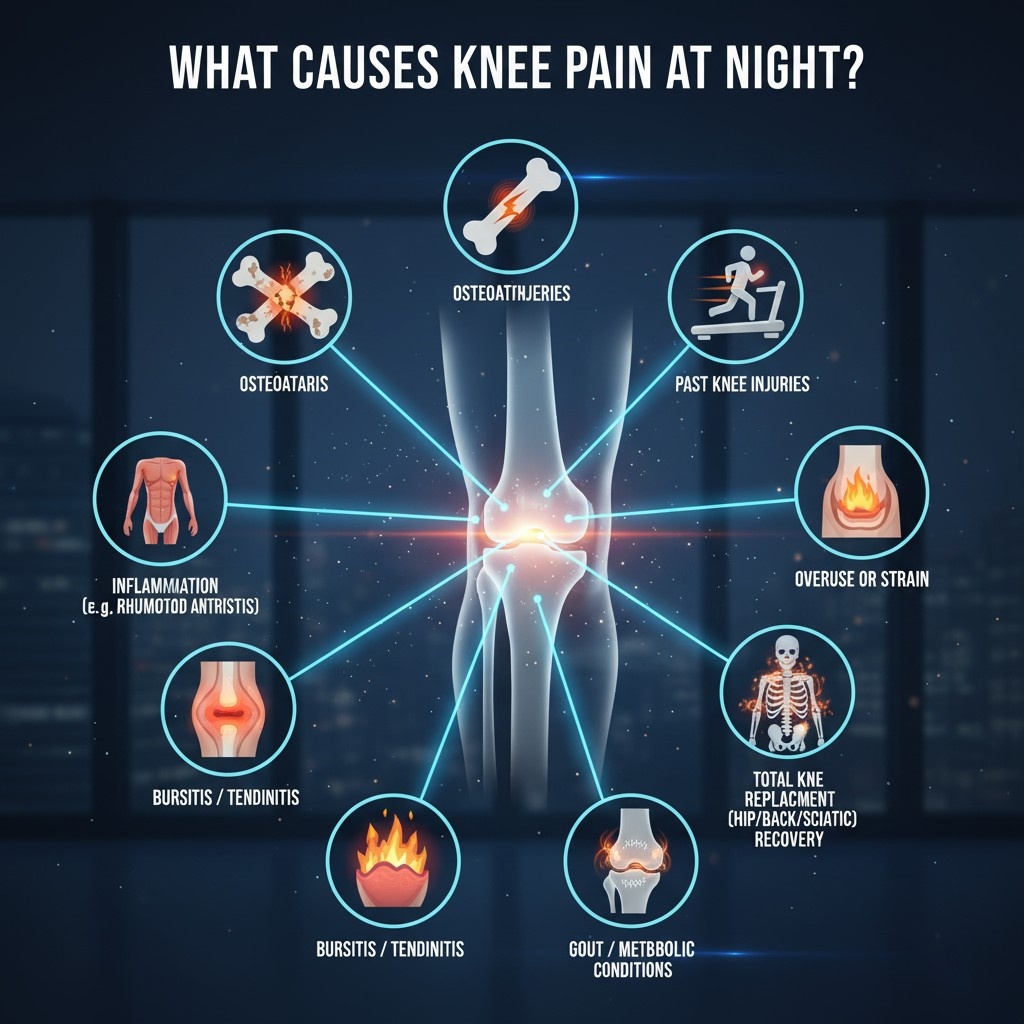 how to relieve knee pain at night, osteoarthritis knee pain at night, knee and leg pain at night, hip and knee pain at night, knee pain at night when lying down, what causes knee pain at night