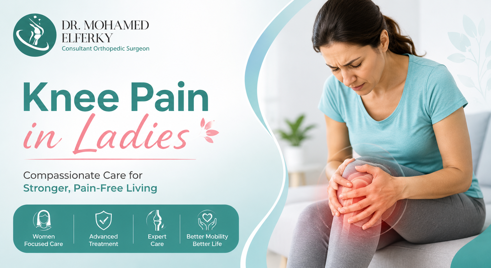 knee pain in ladies, knee pain in ladies